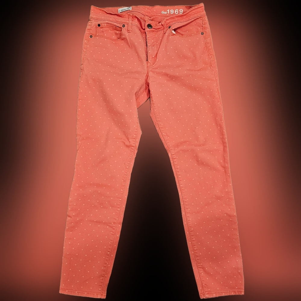 GAP 1969 CORAL DOT LEGGING JEAN